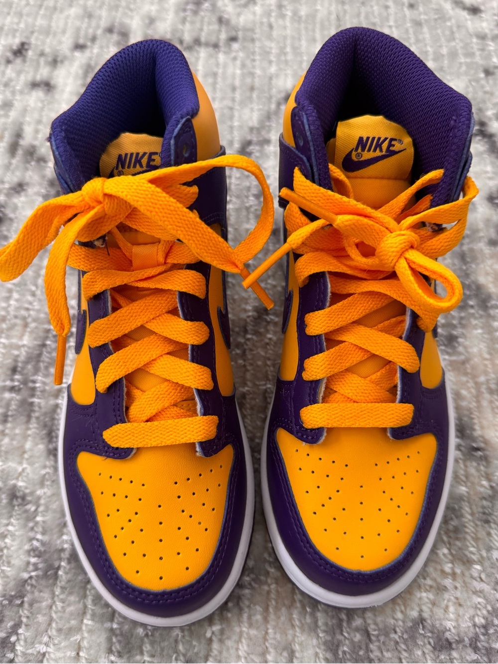 Nike Kids Dunk High Sneakers “Lakers” - Brand New